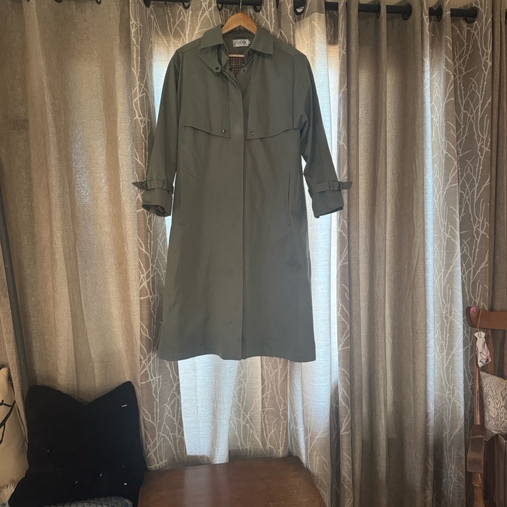J.G. Hook Women's Green Trench Coat